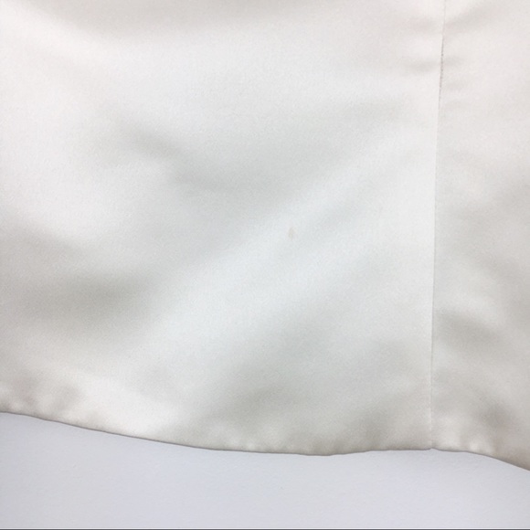 Vera Wang Wedding Dress Top Satin Bow Cream - Picture 5 of 8